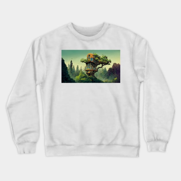 Dream Treehouse Crewneck Sweatshirt by Deias Designs